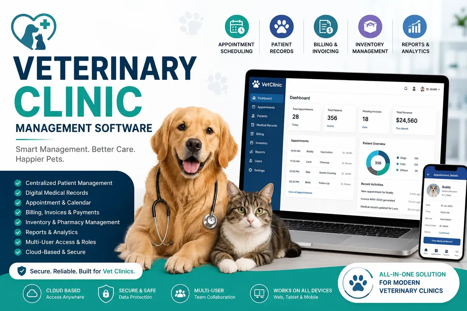 Advanced Veterinary Clinic Management Software for Seamless Operations